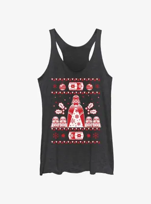 Star Wars Empire Ugly Christmas Pattern Womens Tank Top