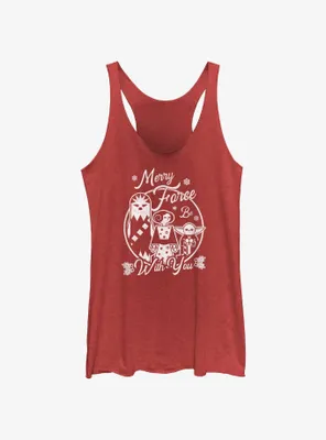 Star Wars Merry Force Be With You Womens Tank Top