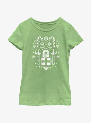 Star Wars Christmas Yoda Youth Girls T-Shirt