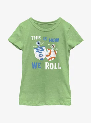 Star Wars Droid Dreidels Youth Girls T-Shirt