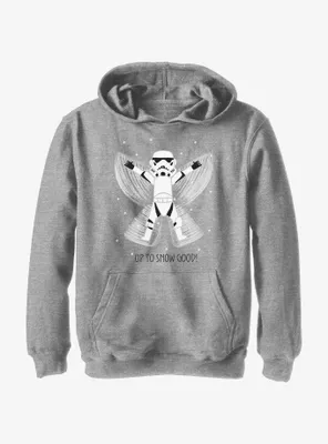 Star Wars Storm Trooper Up To Snow Good Youth Hoodie