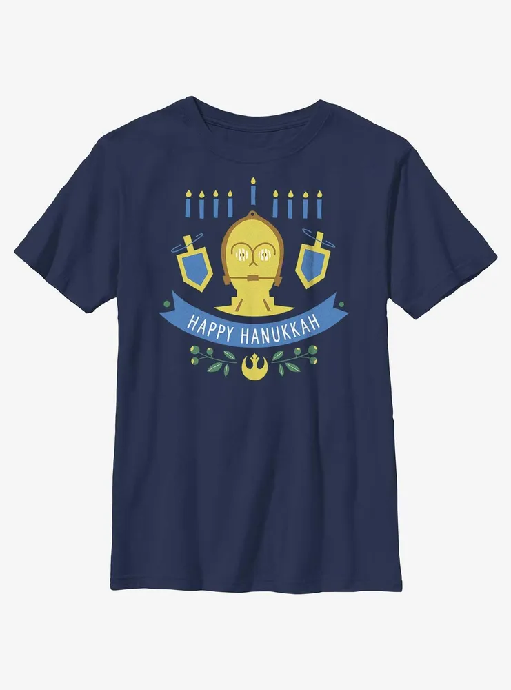 Star Wars C-3PO Hanukkah Youth T-Shirt