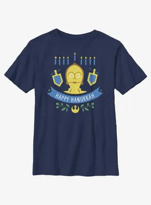 Star Wars C-3PO Hanukkah Youth T-Shirt