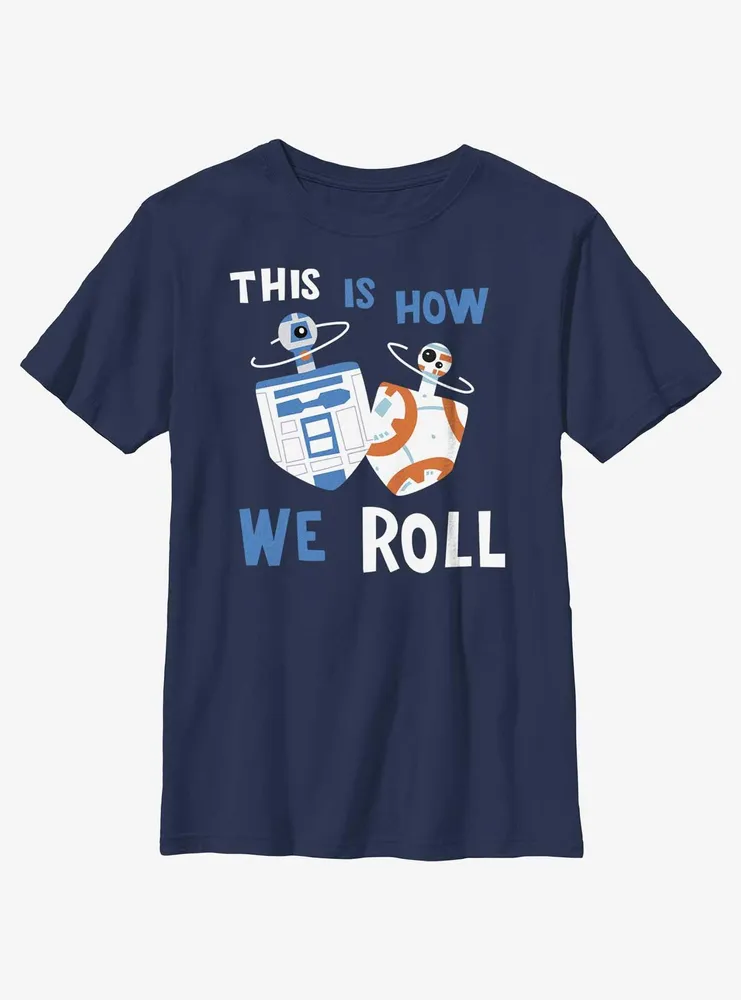 Star Wars Droid Dreidels Youth T-Shirt