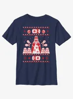 Star Wars Empire Ugly Christmas Pattern Youth T-Shirt