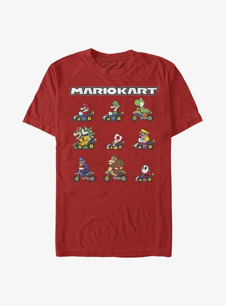 Nintendo Mario Kart Line Up T-Shirt