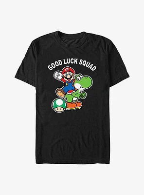 Nintendo Mario Good Luck Squad T-Shirt