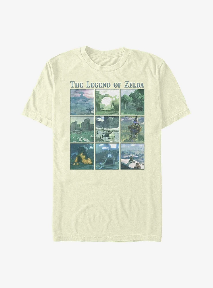 the Legend of Zelda: Breath Wild Locations T-Shirt
