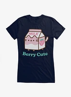Pusheen Sips Berry Cute Girls T-Shirt