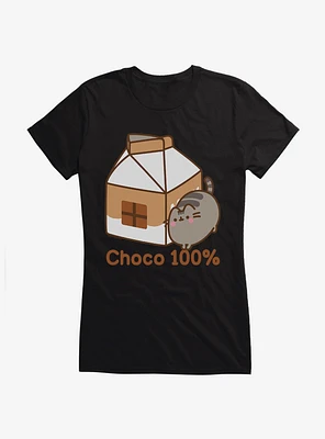 Pusheen Sips Choco 100 Percent Girls T-Shirt
