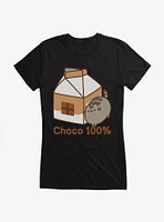 Pusheen Sips Choco 100 Percent Girls T-Shirt