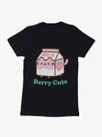 Pusheen Sips Berry Cute Womens T-Shirt