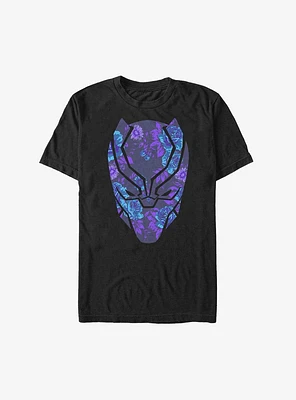 Marvel Black Panther Floral Helmet Extra Soft T-Shirt