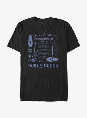 Disney Hocus Pocus Transformation Spell Lyrics Extra Soft T-Shirt