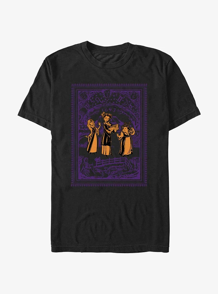 Disney Hocus Pocus Sisters Sarah, Winnie, and Mary Extra Soft T-Shirt