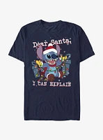 Disney Lilo & Stitch Dear Santa, I Can Explain Extra Soft T-Shirt