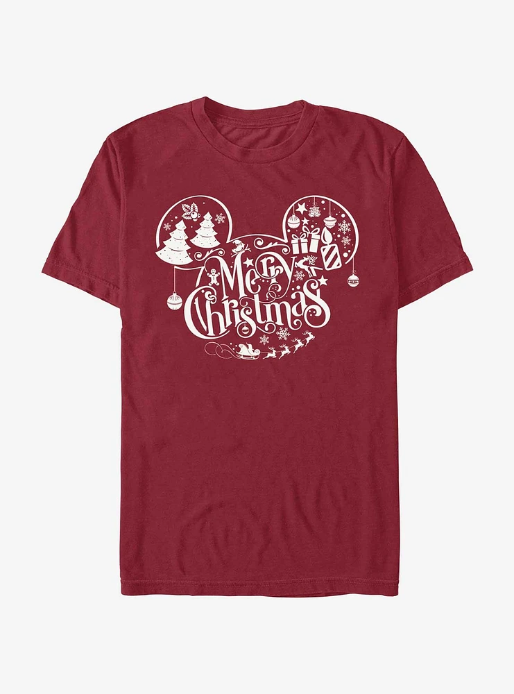 Disney Mickey Mouse Holiday Ears Extra Soft T-Shirt