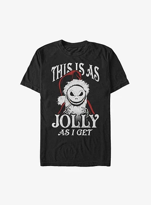 The Nightmare Before Christmas This Is As Jolly I Get Santa Jack Extra Soft T-Shirt