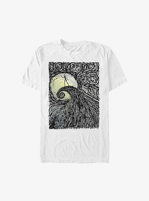 Disney The Nightmare Before Christmas Jack On Spiral Hill Extra Soft T-Shirt