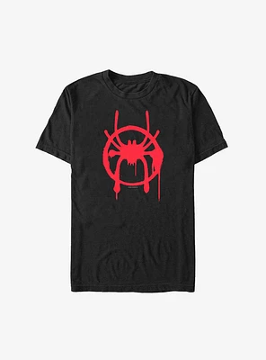Marvel Spider-Man Miles Morales Spray Paint Symbol Extra Soft T-Shirt