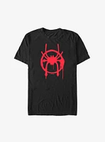 Marvel Spider-Man Miles Morales Spray Paint Symbol Extra Soft T-Shirt
