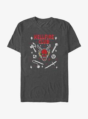 Stranger Things Hellfire Club Demon Doodles Extra Soft T-Shirt