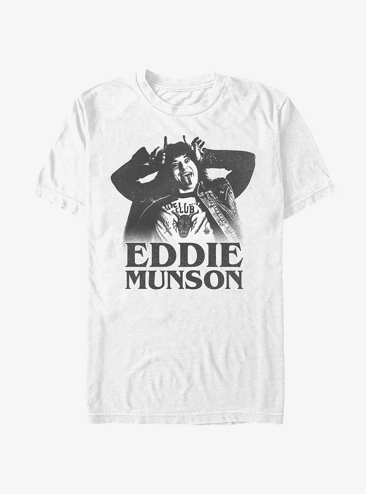 Stranger Things Munson Horns Extra Soft T-Shirt