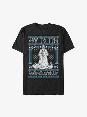 Disney Villains Hades Joy To The Underworld Ugly Christmas Extra Soft T-Shirt