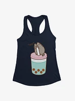 Pusheen Sips Boba Tea Girls Tank