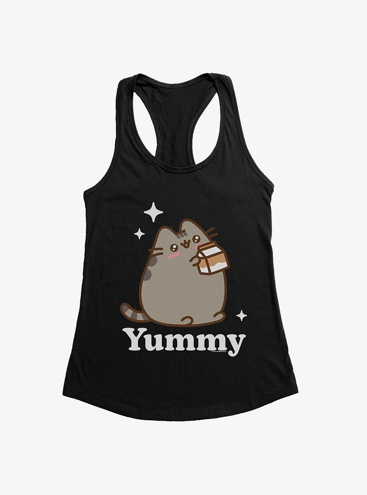 Pusheen Sips Chocolate Milk Girls Tank