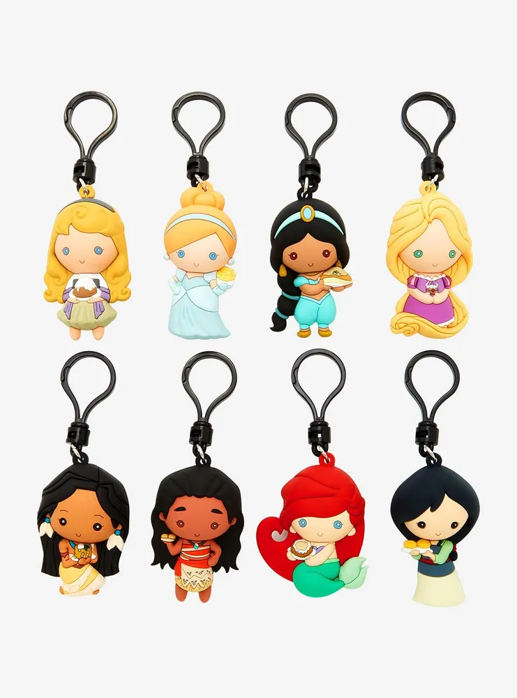 Disney Princess Characters Food Blind Bag Figural Bag Clips