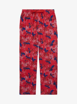 Marvel Spider-Man Web Swinging Allover Print Sleep Pants - BoxLunch Exclusive