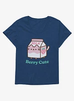 Pusheen Sips Berry Cute Girls T-Shirt Plus
