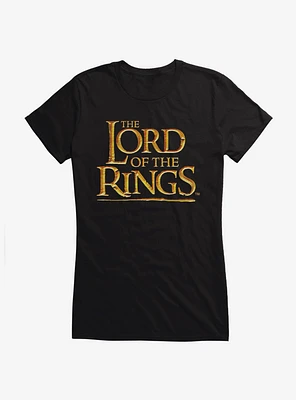 The Lord Of Rings Title Logo Girls T-Shirt