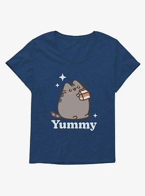 Pusheen Sips Chocolate Milk Girls T-Shirt Plus