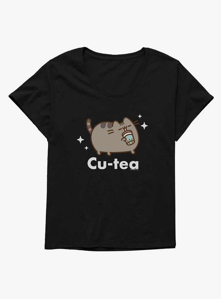 Pusheen Sips Cu-Tea Girls T-Shirt Plus