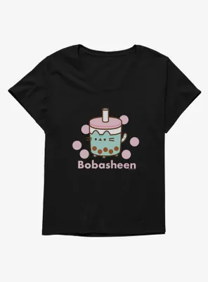 Pusheen Sips Bobasheen Womens T-Shirt Plus