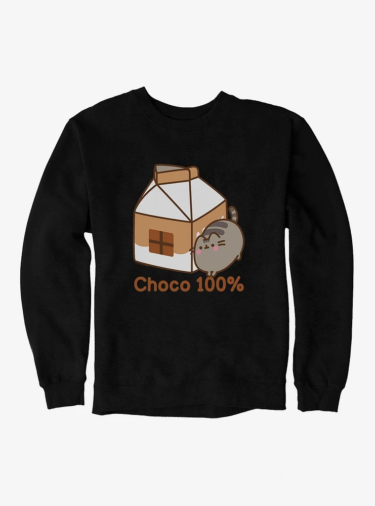 Pusheen Sips Choco 100 Percent Sweatshirt