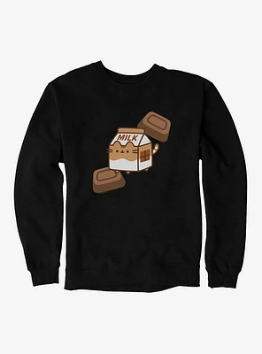 Pusheen Sips Chocolate Milk Box Sweatshirt