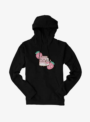 Pusheen Sips Strawberry Milk Hoodie