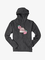 Pusheen Sips Strawberry Milk Hoodie