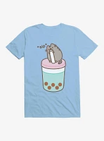 Pusheen Sips Boba Tea T-Shirt