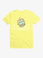 Pusheen Sips Bubbly Boba T-Shirt