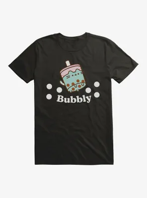 Pusheen Sips Bubbly Boba T-Shirt