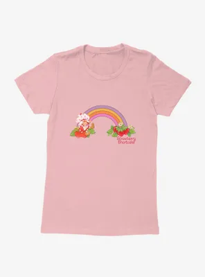 Strawberry Shortcake Retro Rainbow Womens T-Shirt