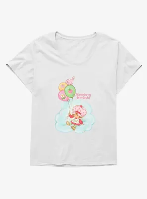 Strawberry Shortcake Balloons And Custard Womens T-Shirt Plus