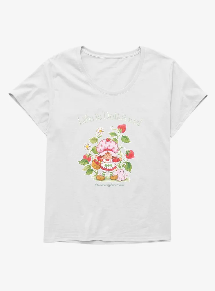 Strawberry Shortcake Life Is Delicious! Womens T-Shirt Plus