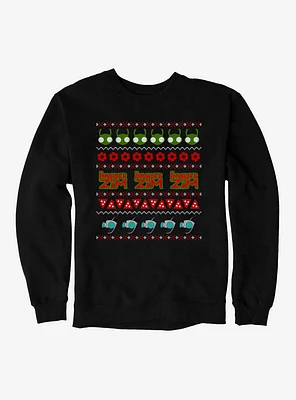 Invader Zim Ugly Christmas Pattern Sweatshirt
