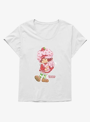 Strawberry Shortcake And Custard Kitty Girls T-Shirt Plus