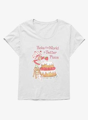 Strawberry Shortcake Bake The World A Better Place Girls T-Shirt Plus